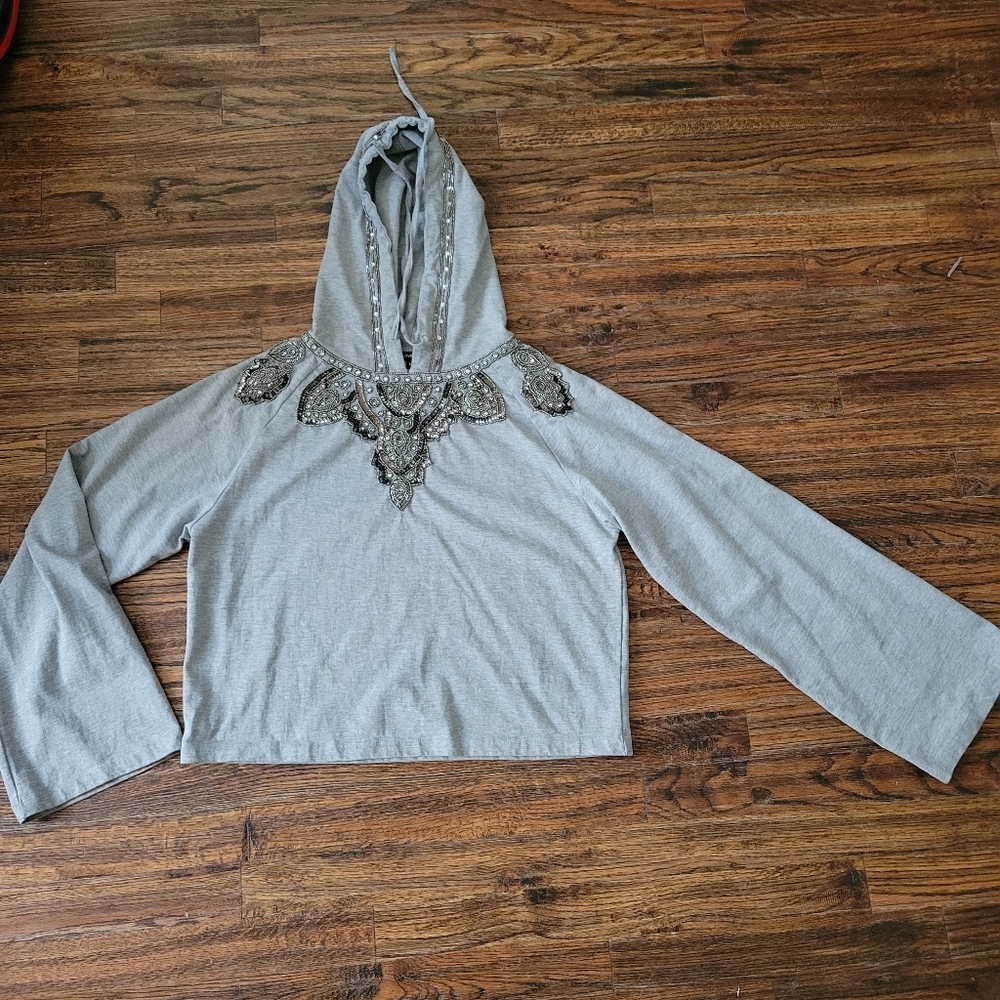 Love Sam Embellished Beaded Gray